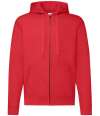 SS16M 62062 Classic Zip Through Hooded Sweat Red colour image